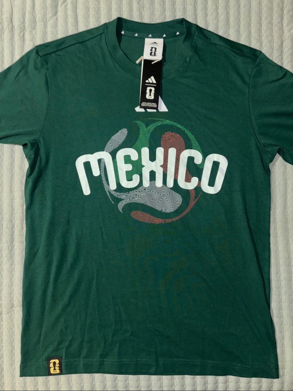adidas Men’s NWT Mexico FIFA World Cup 2026 Graphic T-Shirt - Green - Small